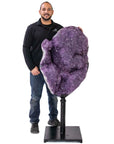 Natural Uruguayan Amethyst Geode on Custom Stand - 53 in 359 lbs - Xformerz