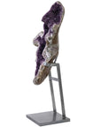 Natural Uruguayan Amethyst Geode on Custom Stand - 58 in 220 lbs - Xformerz