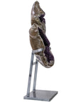 Natural Uruguayan Amethyst Geode on Custom Stand - 58 in 220 lbs - Xformerz