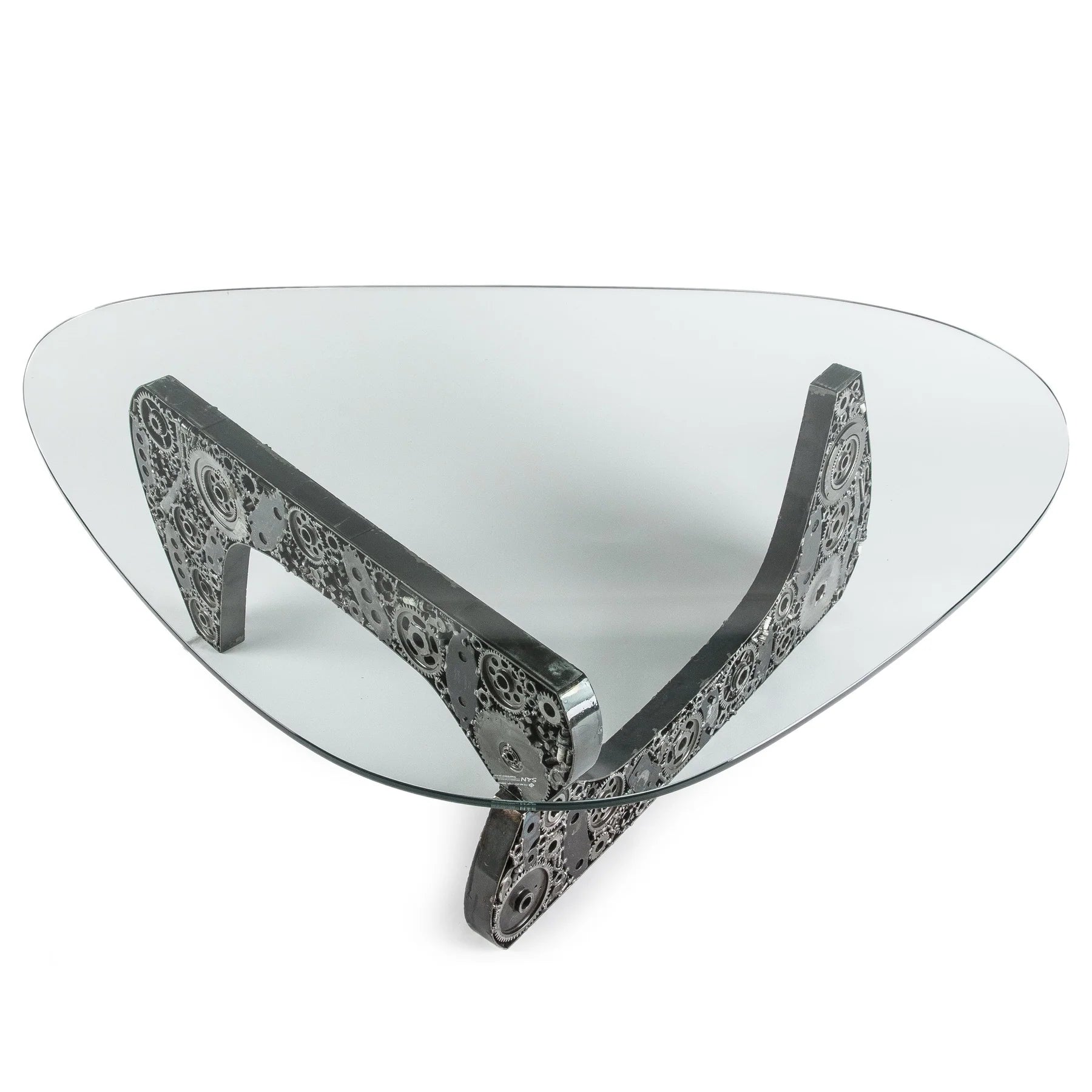 Noguchi Inspired Recycled Metal Art Table - Xformerz