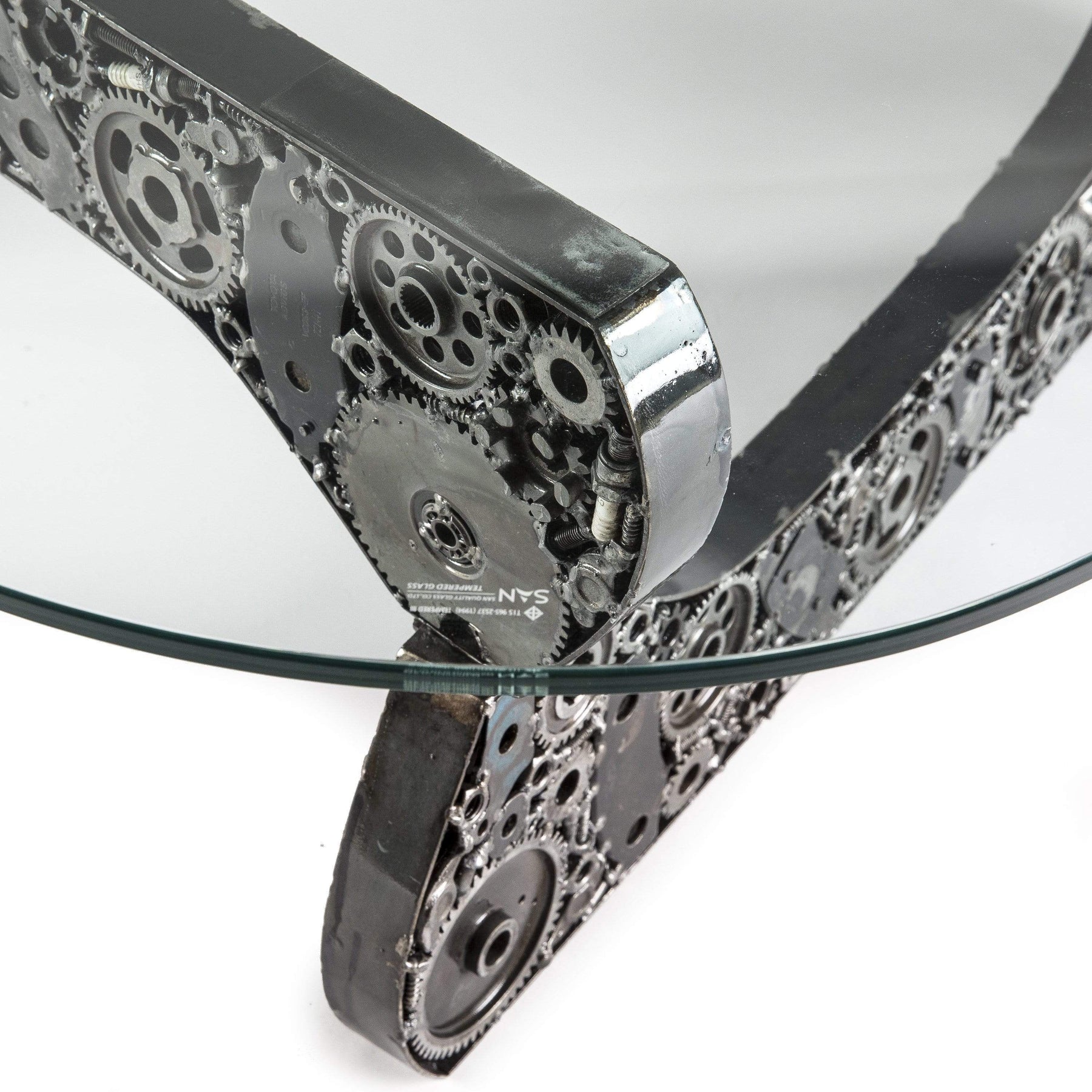 Noguchi Inspired Recycled Metal Art Table - Xformerz