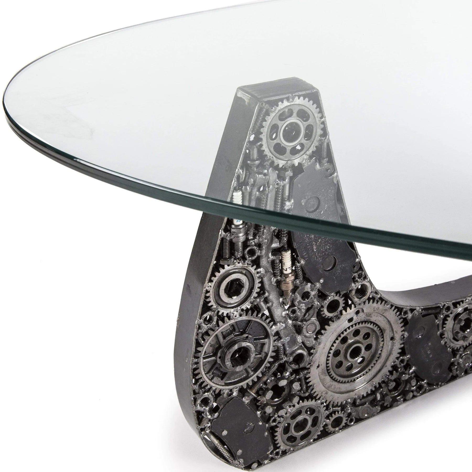 Noguchi Inspired Recycled Metal Art Table - Xformerz