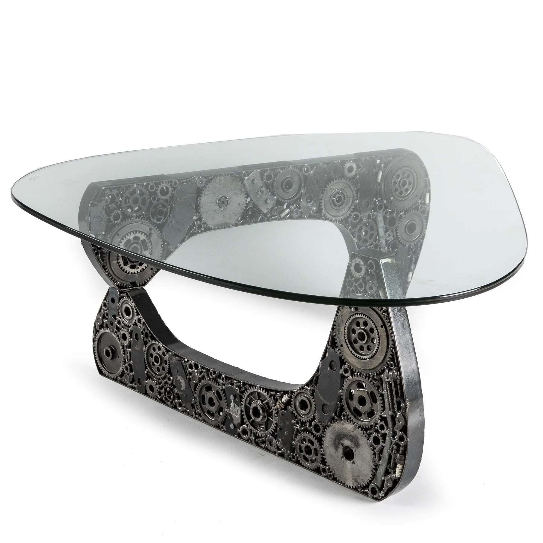 Noguchi Inspired Recycled Metal Art Table - Xformerz