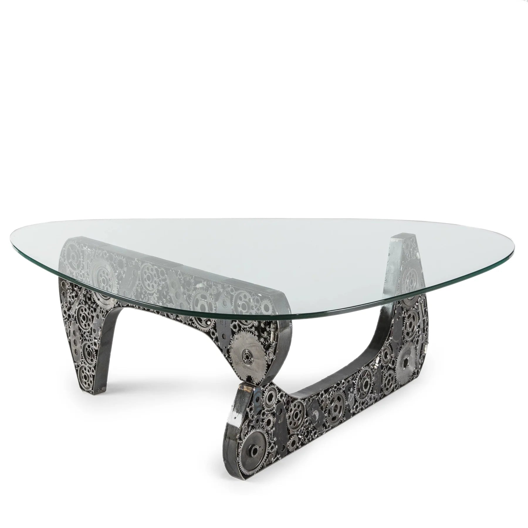 Noguchi Inspired Recycled Metal Art Table - Xformerz