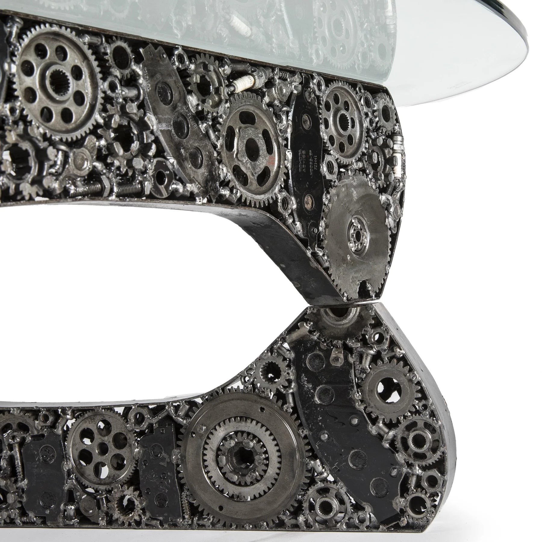 Noguchi Inspired Recycled Metal Art Table - Xformerz