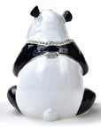 Panda Figurine Keepsake Box made with Crystals - Xformerz