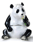 Panda Figurine Keepsake Box made with Crystals - Xformerz