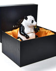 Panda Figurine Keepsake Box made with Crystals - Xformerz