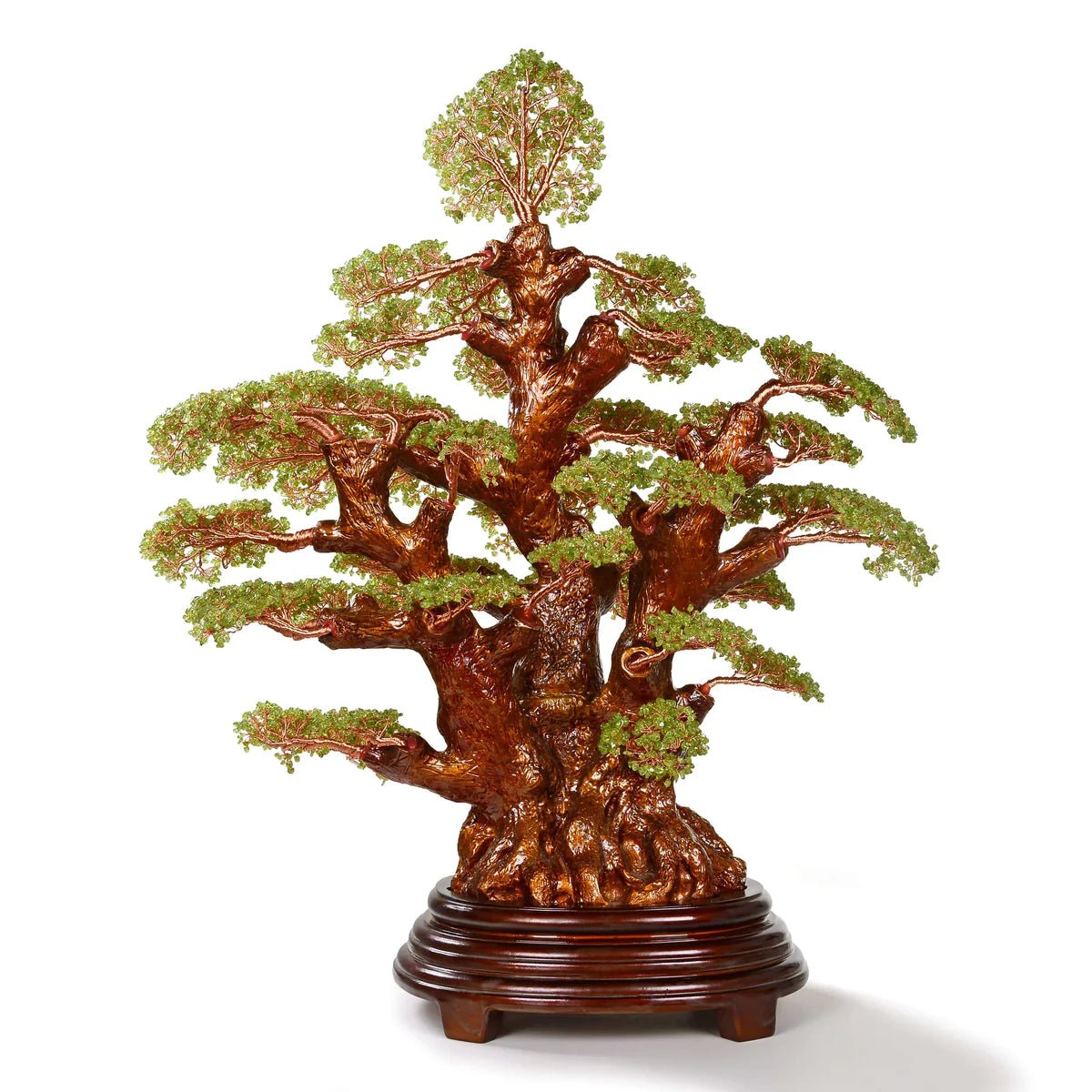 Peridot Gemstone Tree of Life Showpiece with 6,000+ Stones - Xformerz