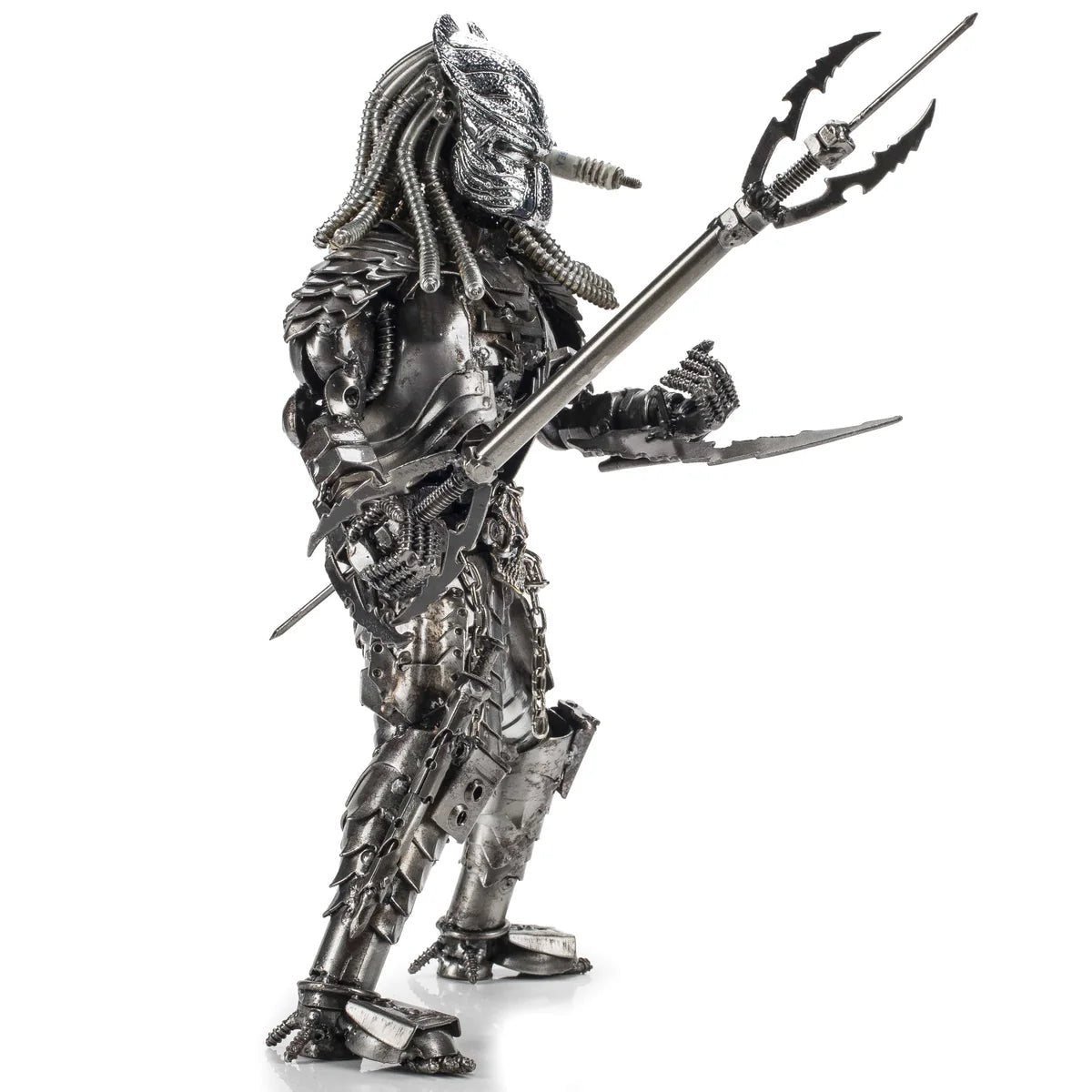 Predator with Brass Inspired Recycled Metal Sculpture - Xformerz