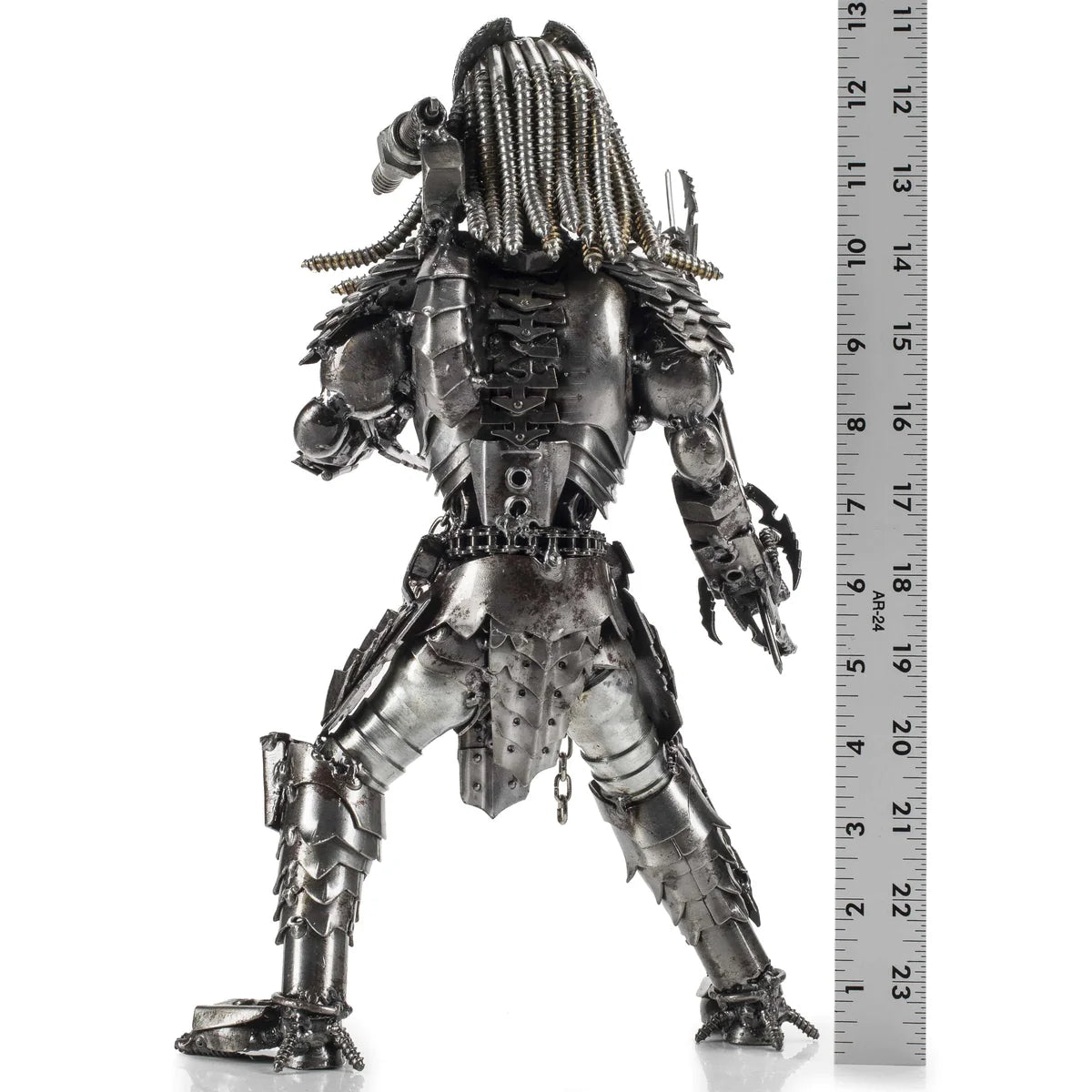 Predator with Brass Inspired Recycled Metal Sculpture - Xformerz