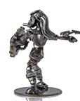 Predator with Sword and Shield Inspired Recycled Metal Sculpture - Xformerz