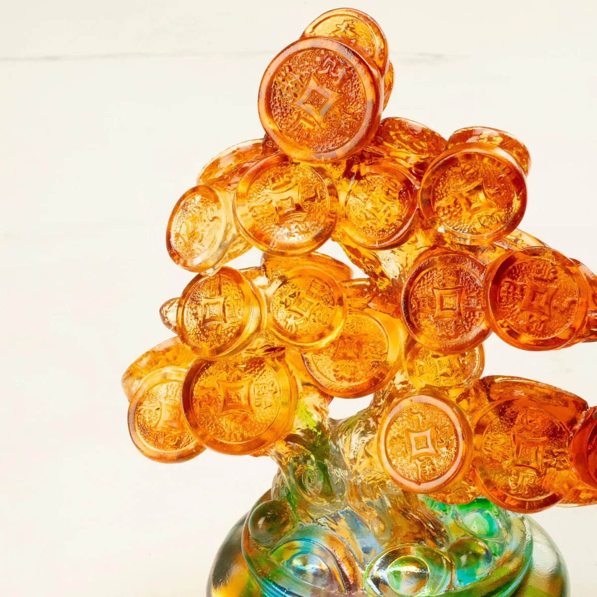 Prosperous Money Tree Crystal Carving - A Symbol of Financial Success and Good Fortune - Xformerz