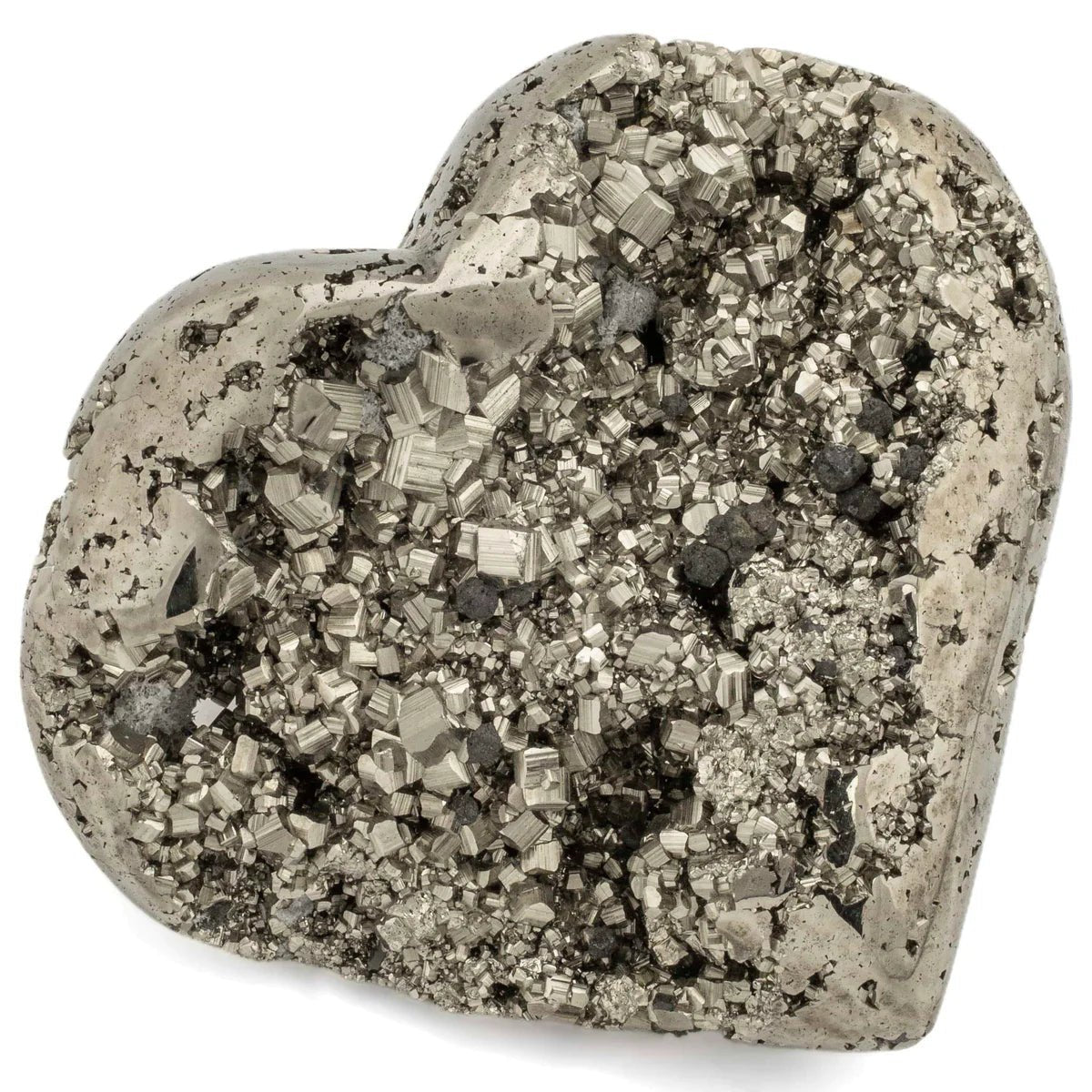 Pyrite Heart Carving 4 550g - Xformerz