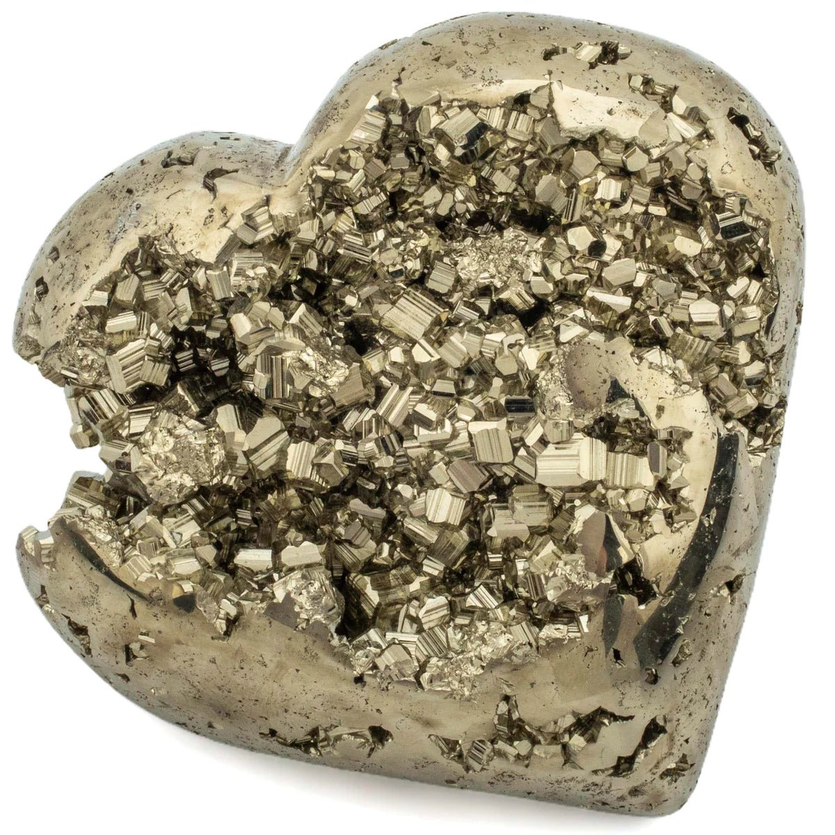 Pyrite Heart Carving 5 700g - Xformerz