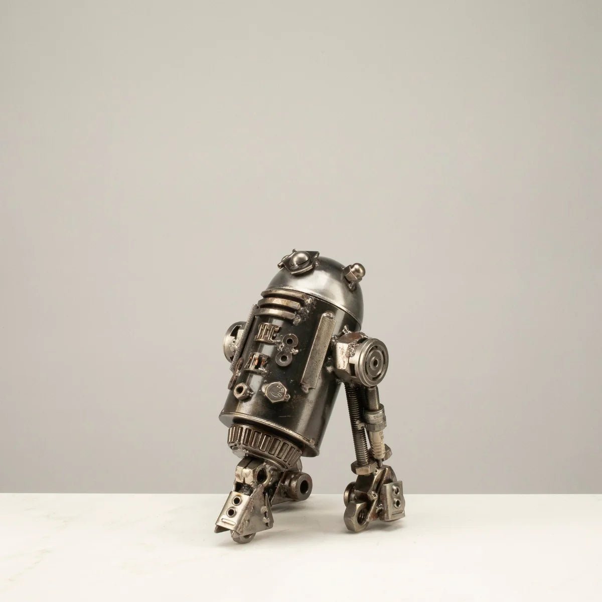 R2D2 Inspired Recycled Metal Sculpture - Xformerz