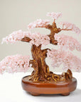 Rose Quartz Bonsai Tree of Life with 1,251 Natural Gemstones - Xformerz