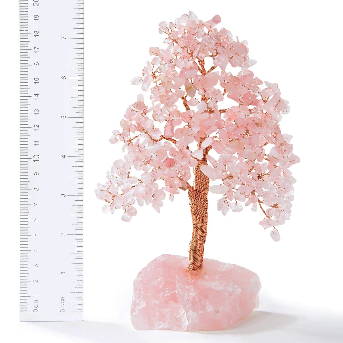 Rose Quartz Bonsai Tree of Life with 414 Crystals - Xformerz