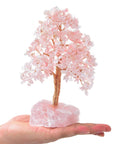 Rose Quartz Bonsai Tree of Life with 414 Crystals - Xformerz