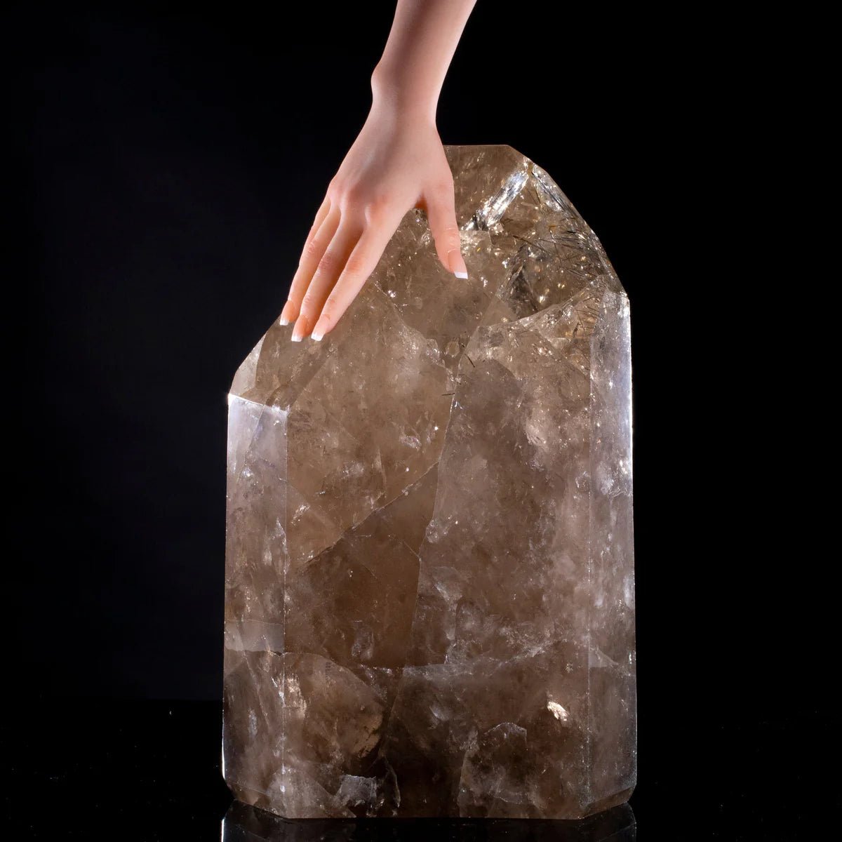 Rutilated Smoky Citrine Obelisk 18 76 lbs - Xformerz