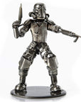 Storm Trooper Pointing Inspired Recycled Metal Sculpture - Xformerz