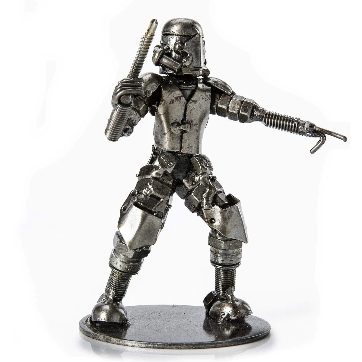 Storm Trooper Pointing Inspired Recycled Metal Sculpture - Xformerz