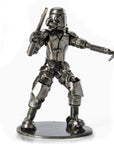 Storm Trooper Pointing Inspired Recycled Metal Sculpture - Xformerz