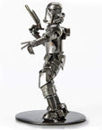 Storm Trooper Pointing Inspired Recycled Metal Sculpture - Xformerz