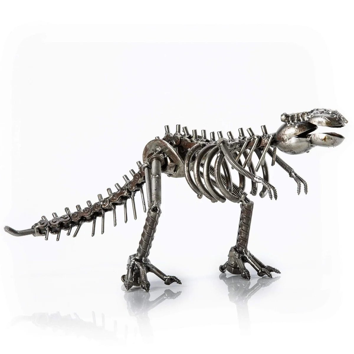 T-Rex Inspired Recycled Metal Sculpture - Xformerz