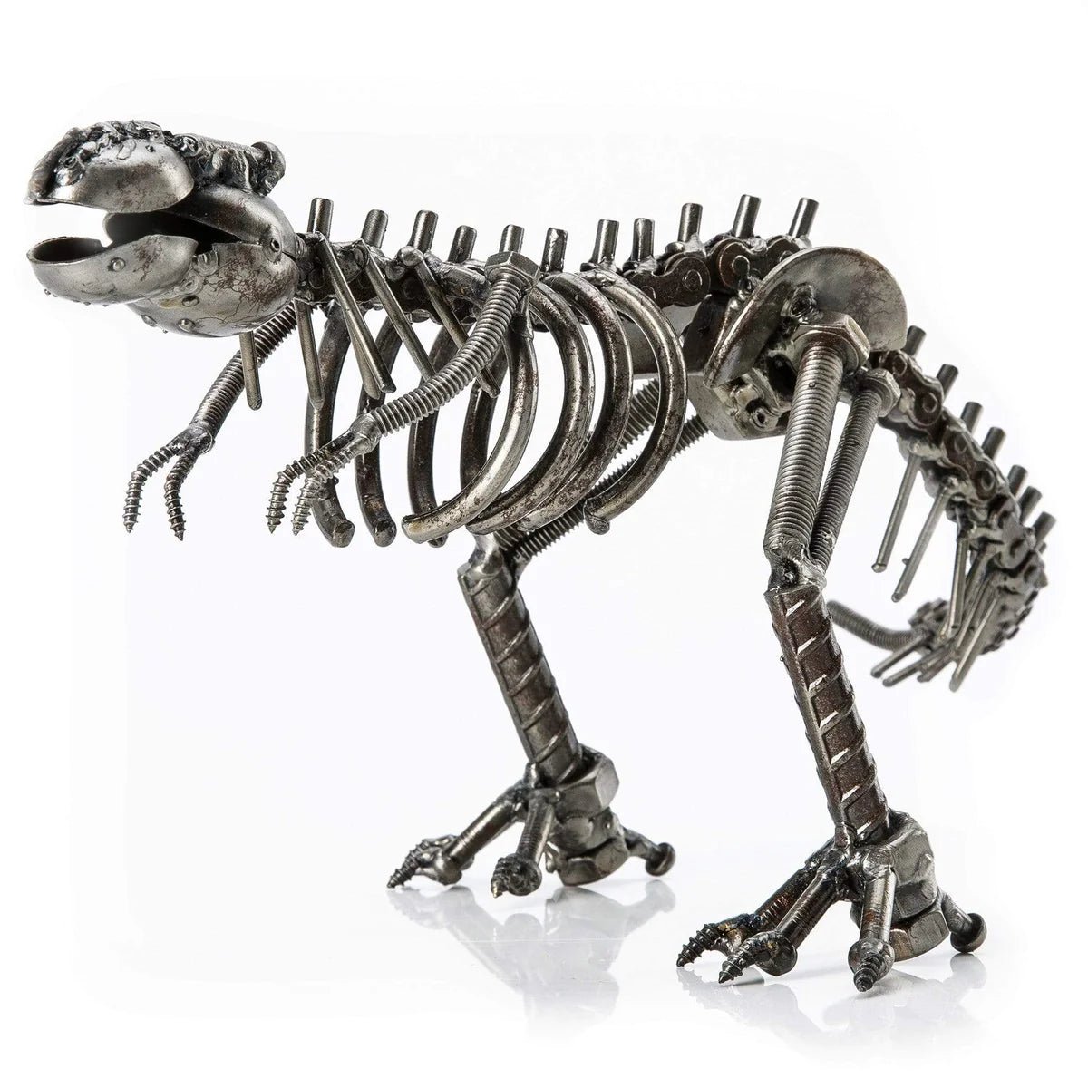 T-Rex Inspired Recycled Metal Sculpture - Xformerz