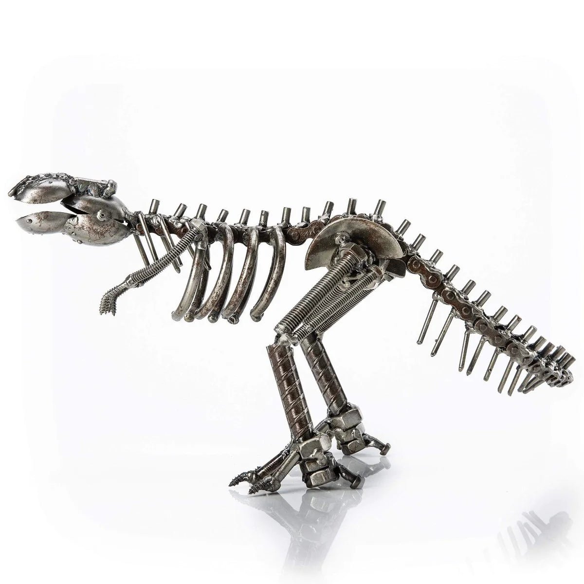 T-Rex Inspired Recycled Metal Sculpture - Xformerz