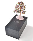 Tourmaline Tree of Life on Rose Quartz Base with 414 Natural Gemstones - Xformerz