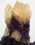 Uruguayan Amethyst Geode Specimen with Natural Rare Calcite Crown - Xformerz