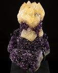 Uruguayan Amethyst Geode Specimen with Natural Rare Calcite Crown - Xformerz