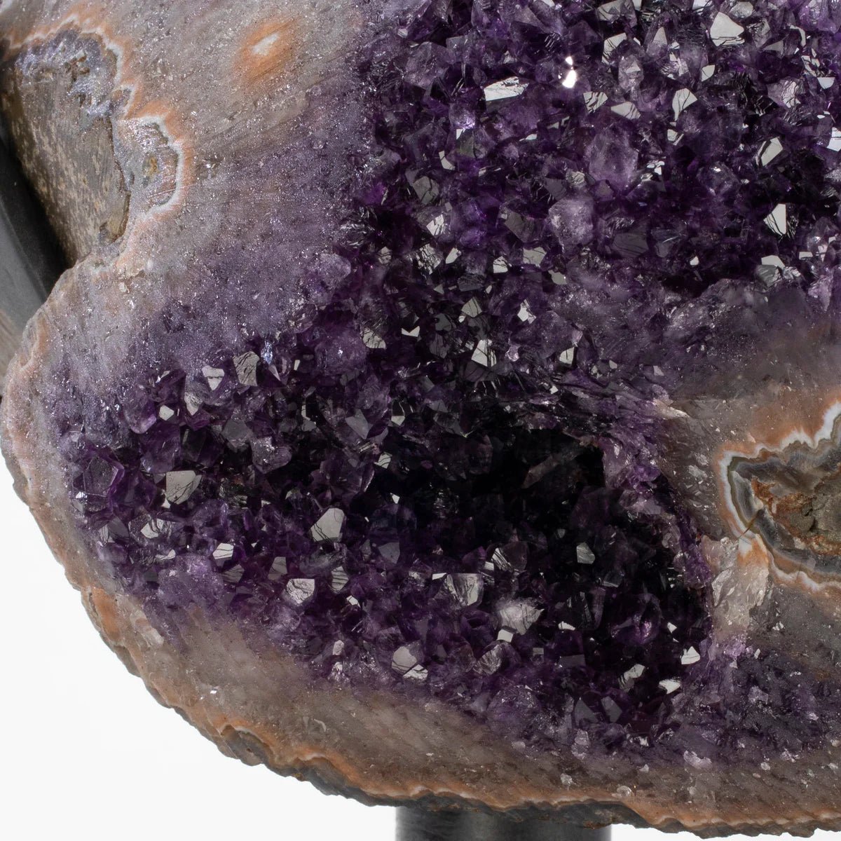 Uruguayan Amethyst Geode Specimen with Rare Stalactite Growth - Xformerz