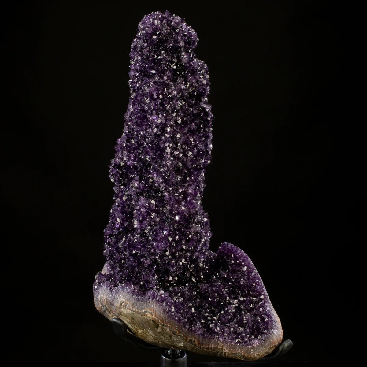 Uruguayan Amethyst Geode Specimen with Rare Stalactite Growth - Xformerz