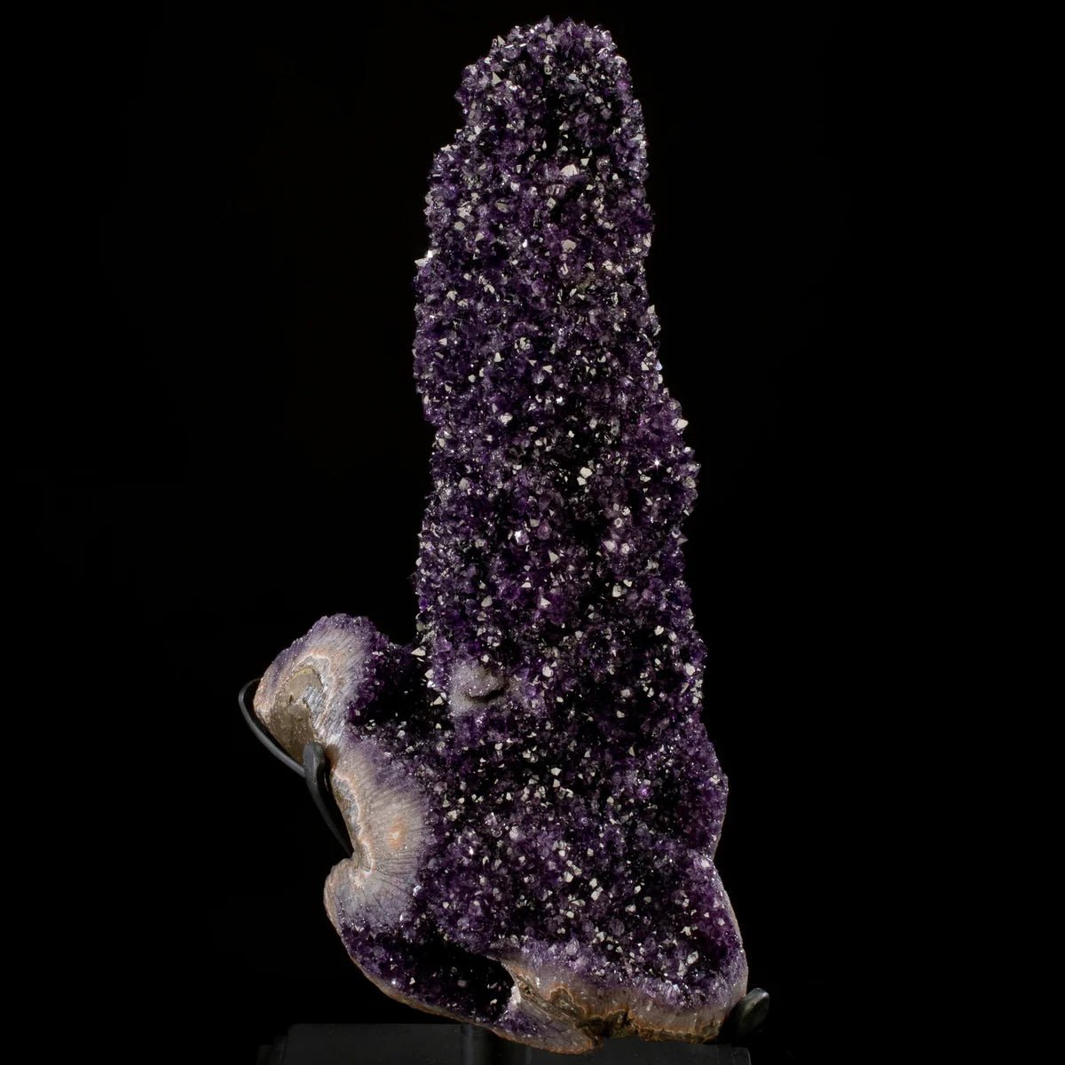 Uruguayan Amethyst Geode Specimen with Rare Stalactite Growth - Xformerz