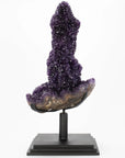 Uruguayan Amethyst Geode Specimen with Rare Stalactite Growth - Xformerz