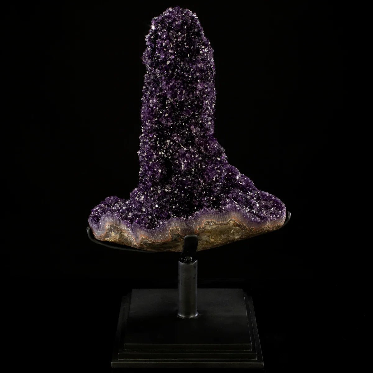 Uruguayan Amethyst Geode Specimen with Rare Stalactite Growth - Xformerz