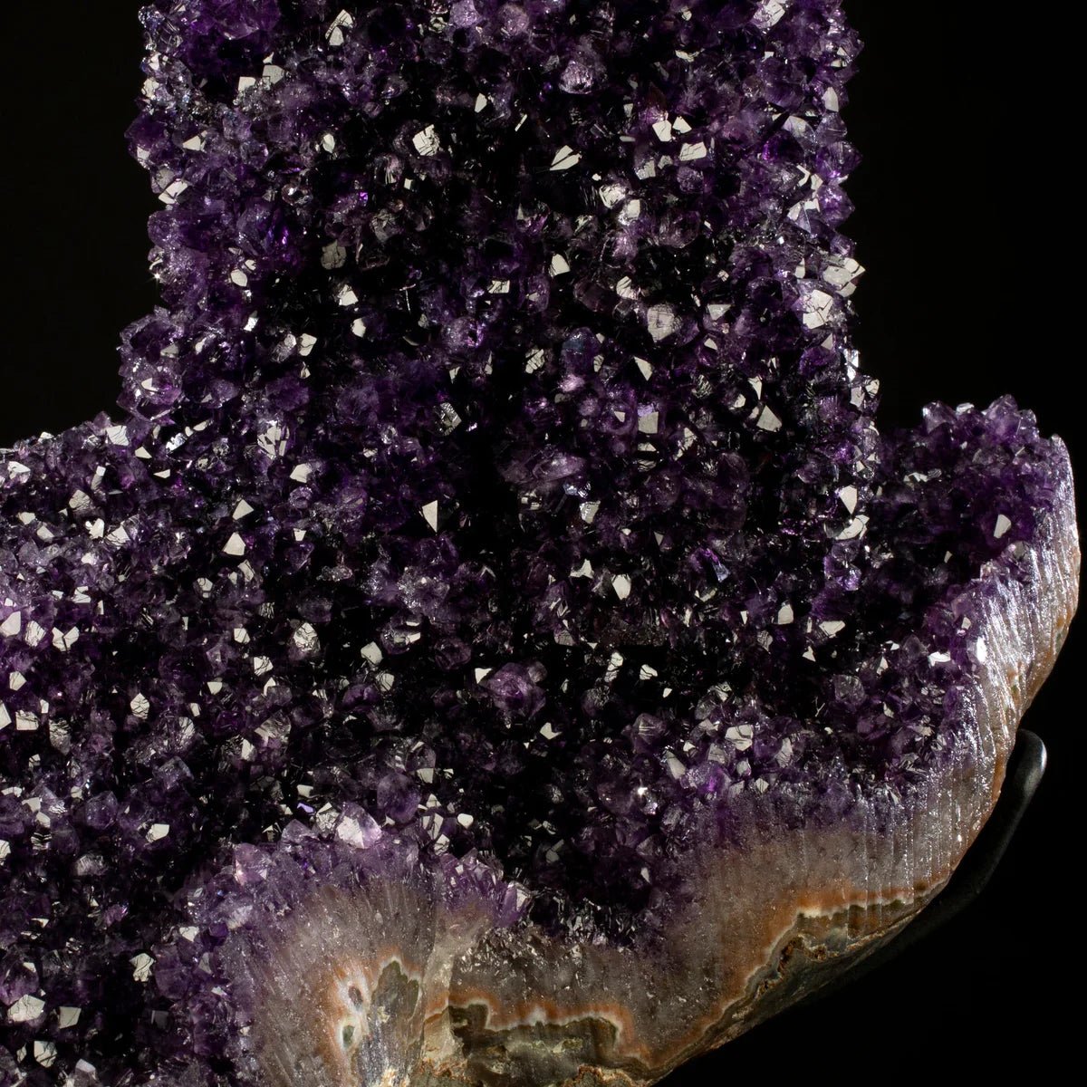 Uruguayan Amethyst Geode Specimen with Rare Stalactite Growth - Xformerz