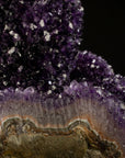 Uruguayan Amethyst Geode Specimen with Rare Stalactite Growth - Xformerz