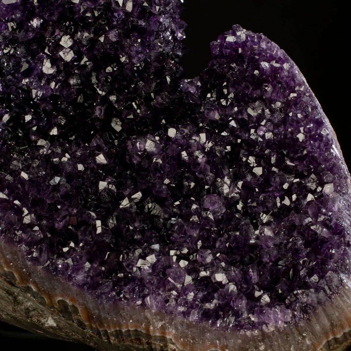 Uruguayan Amethyst Geode Specimen with Rare Stalactite Growth - Xformerz