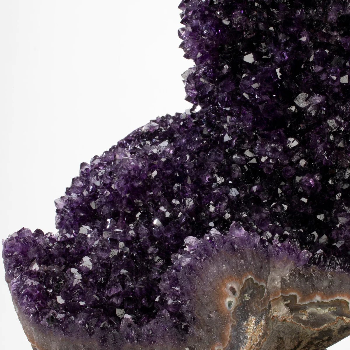 Uruguayan Amethyst Geode Specimen with Rare Stalactite Growth - Xformerz