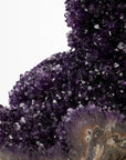 Uruguayan Amethyst Geode Specimen with Rare Stalactite Growth - Xformerz