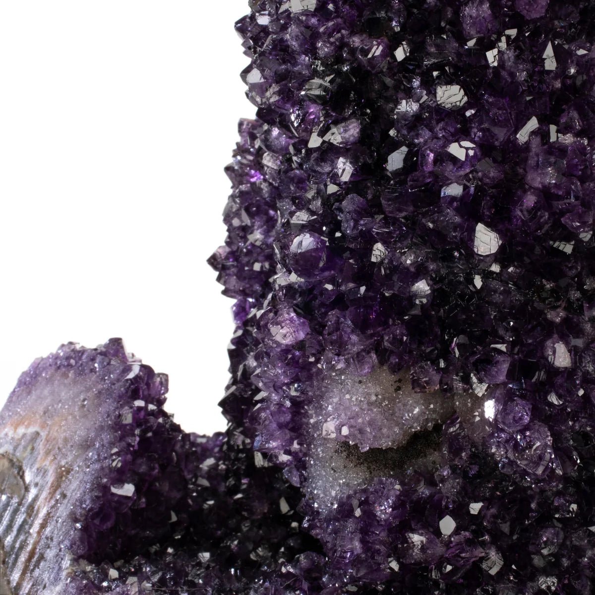 Uruguayan Amethyst Geode Specimen with Rare Stalactite Growth - Xformerz