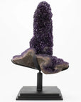 Uruguayan Amethyst Geode Specimen with Rare Stalactite Growth - Xformerz