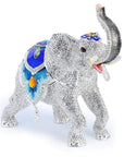 White Elephant Figurine Keepsake Box made with Crystals - Xformerz