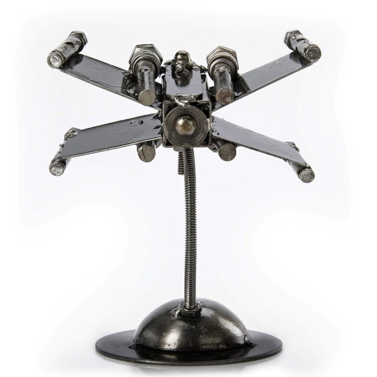 X-Wing Inspired Recycled Metal Sculpture - Xformerz