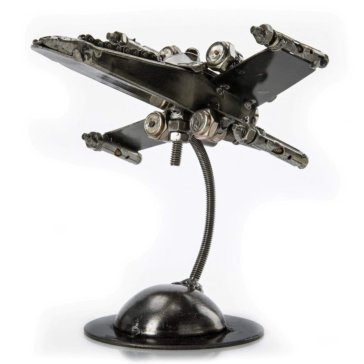 X-Wing Inspired Recycled Metal Sculpture - Xformerz