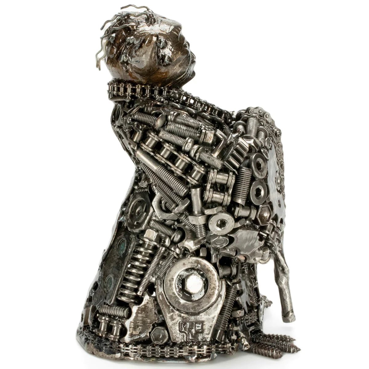 Yoda Inspired Recycled Metal Art Sculpture - Xformerz